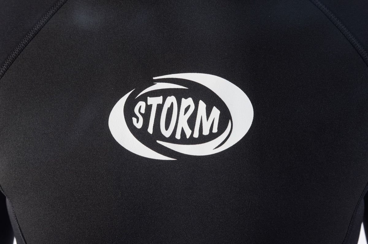 STORM - Combinaison de surf - Shorty 2mm - Back Zip - Black