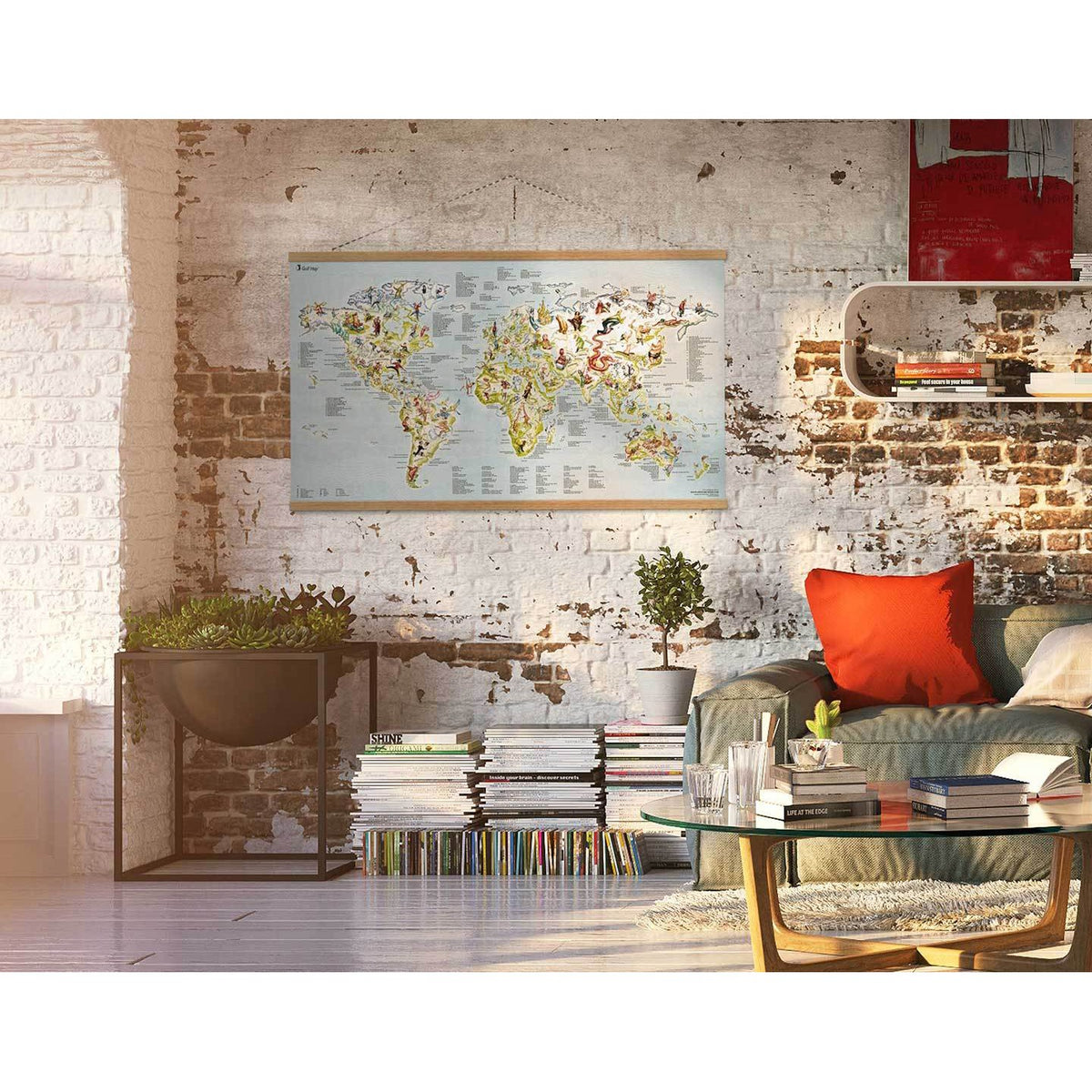 Awesome Maps - World Map Poster - Golf Map