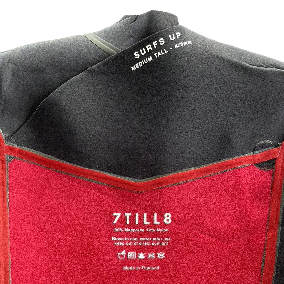 7TILL8 - Combinaison 3/2mm - Front Zip - Fullsuit - Black