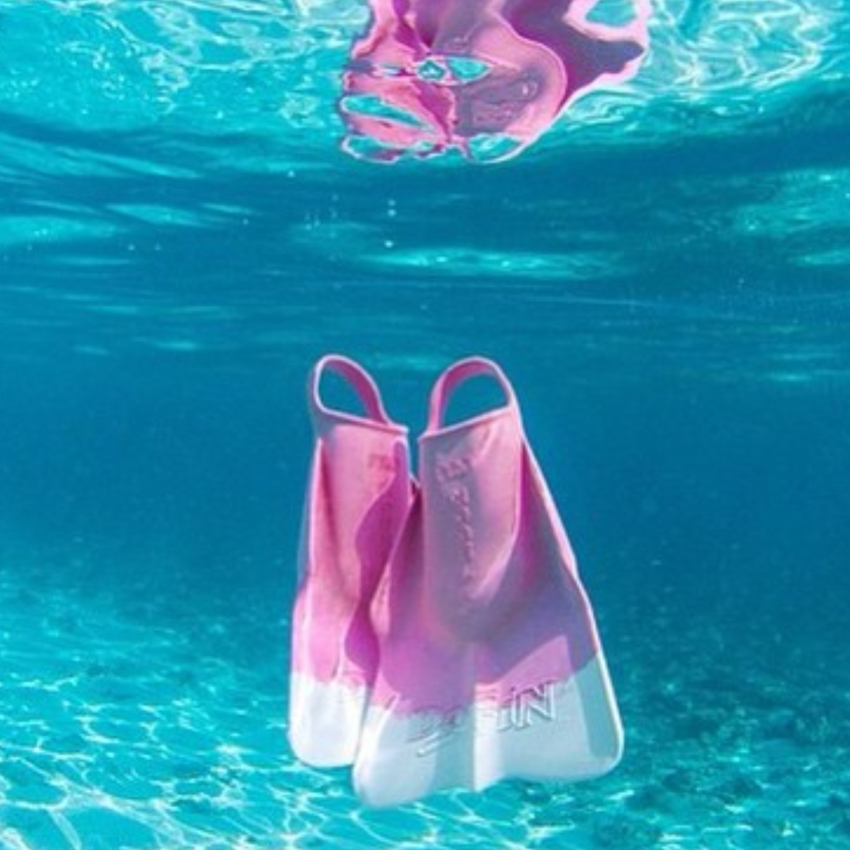 DA FIN - Bodyboard and bodysurf fins - Pink / White 