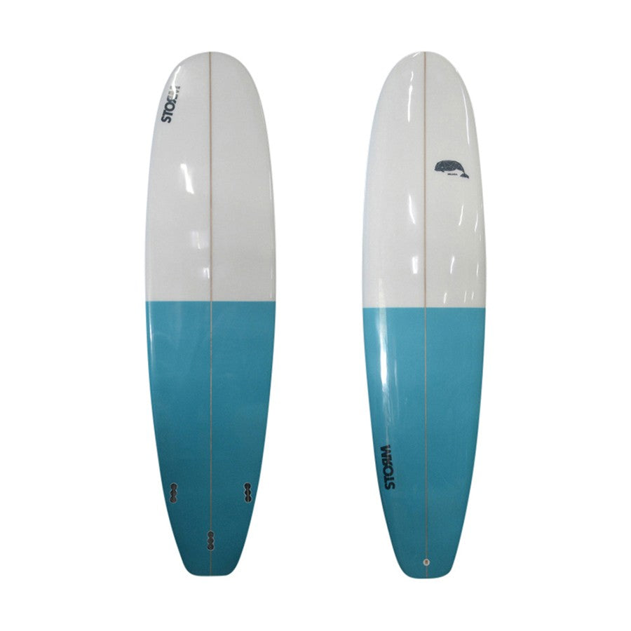 STORM Surfboard - Mini Malibu - 6'6 - Beluga - Clear / Azul
