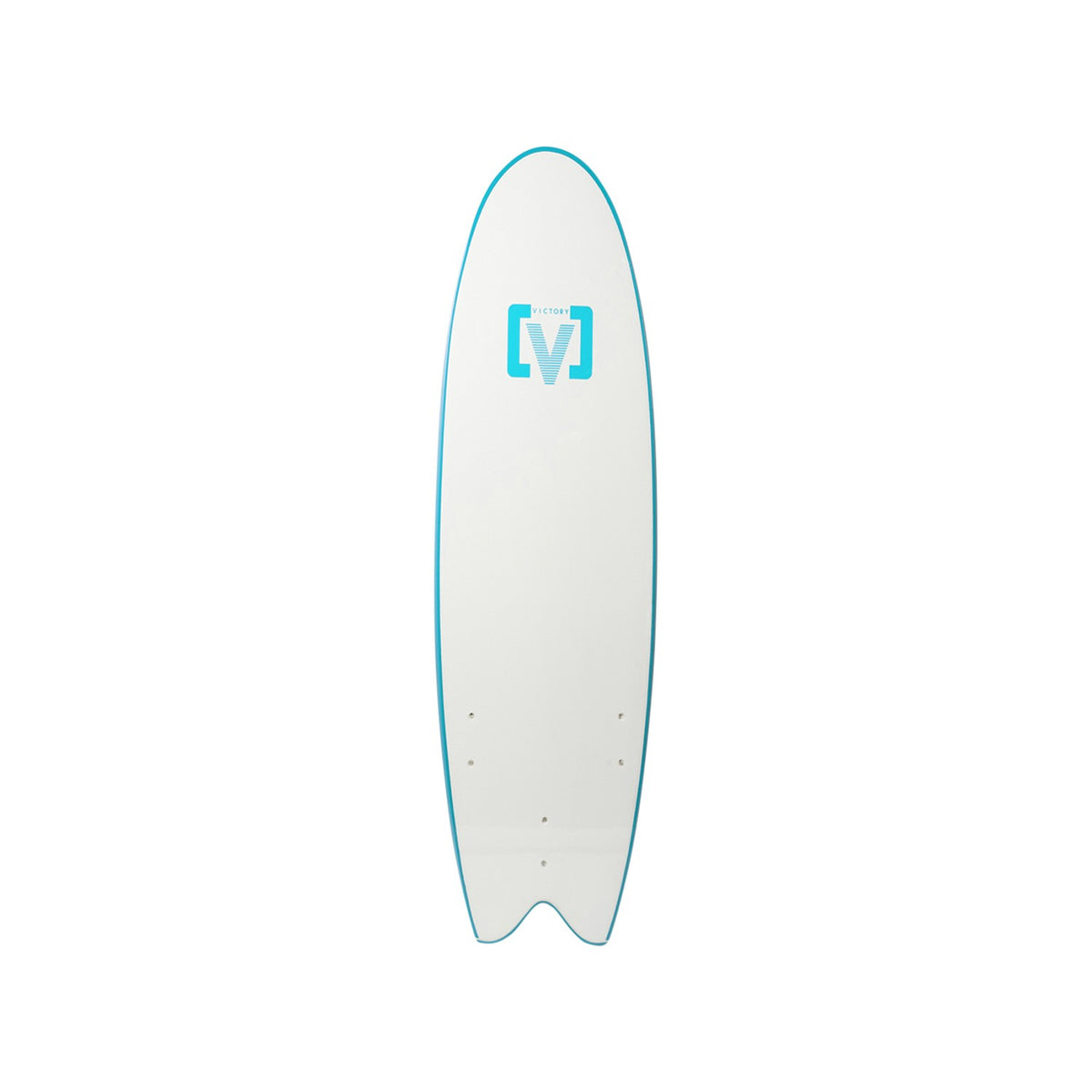 VICTORY - EPS Softboard - Planche de surf en mousse - Fish 6'6 - Sky Blue