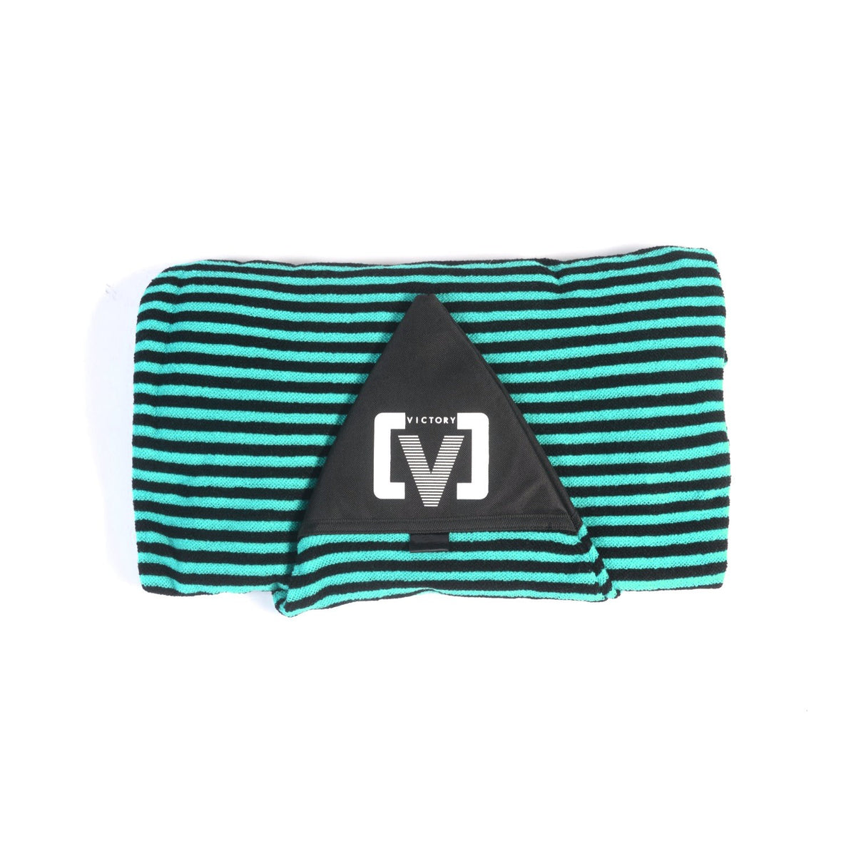 VICTORY - Funda para calcetines de surf - Shortboard - 6'6 - Negro / Verde