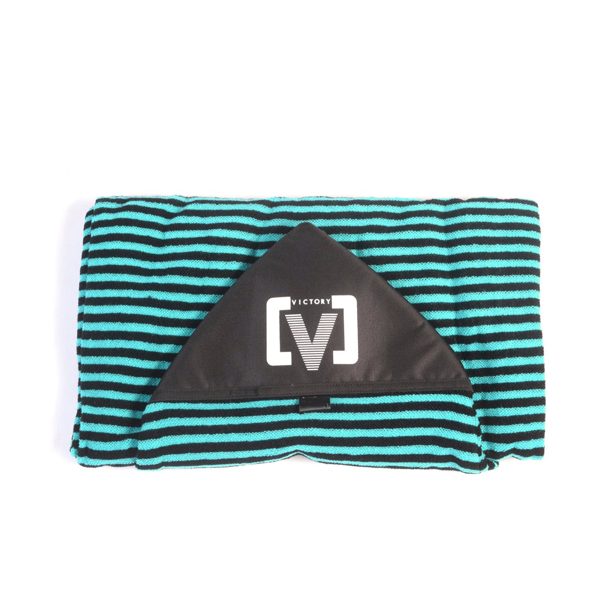VICTORY - Funda para calcetín de surf - Retro / Fish / Hybrid - 6'10 - Negro / Verde