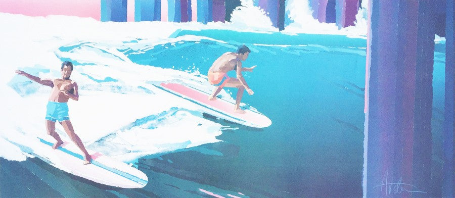 KEN AUSTER - Litografía - 'Pier Shot'