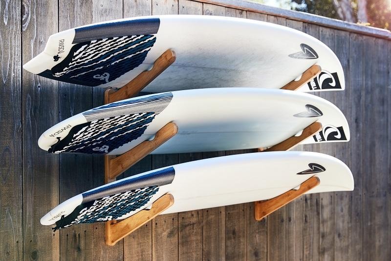 Support mural CORSURF - Multi Rack 3 Boards - Dark Wood